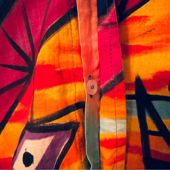 Dilemma Shirt Womens Art to Wear New York Fashion Oversized Abstract One Size - Picture 7 of 16